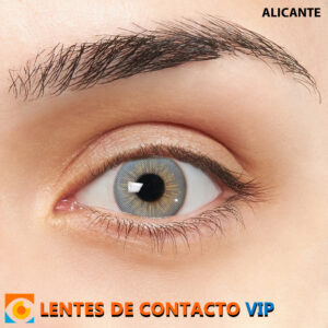 lentes de contacto de color gris
