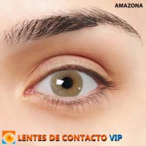 lentes de contacto de color verde