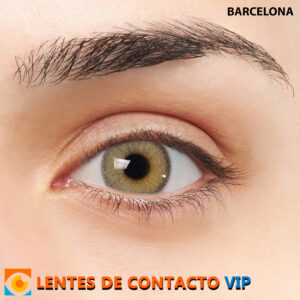 lentes de contacto de color verde