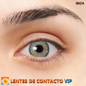 lentes de contacto de color azul