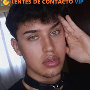 Lentes de contacto de color verde