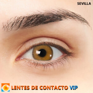 lentes de contacto de color miel
