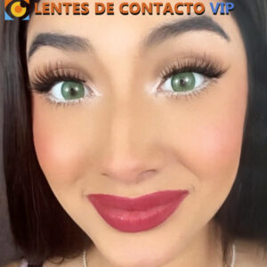 lentes de contacto de color verde
