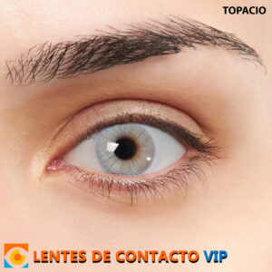 lentes de contacto de color azul