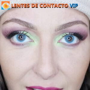 Lentes de contacto de color azul
