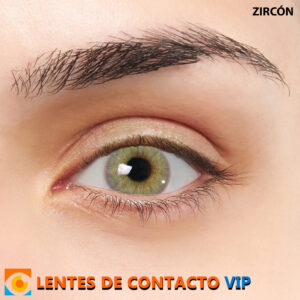 lentes de contacto de color verde