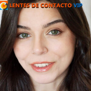 lentes de contacto de color verde