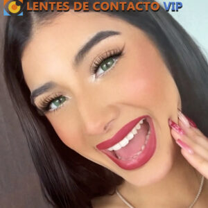 lentes de contacto de color verde