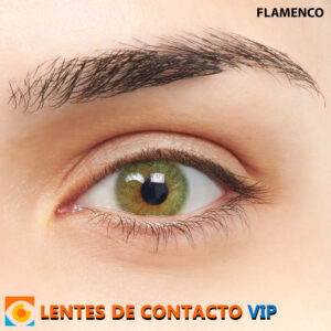 lentes de contacto de color verde