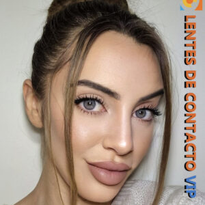 lentes de contacto de color azul